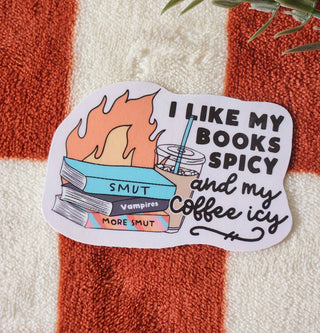 Smut sticker books reading funny hydroflask planner coffee