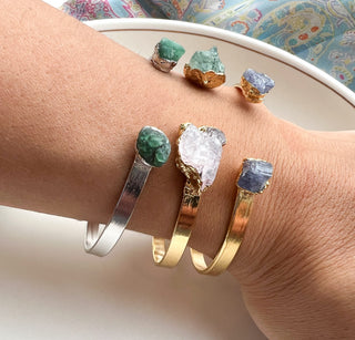 The Custom Gemstone Cuff Bracelet