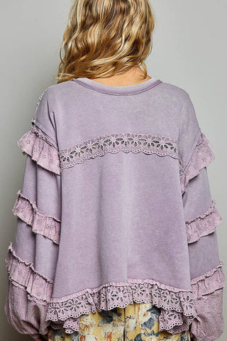 French Terry Vintage Knit Top