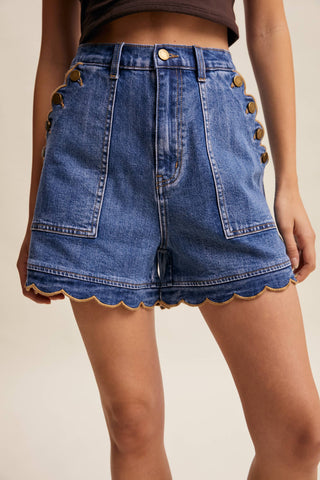 Scallop Drift Denim Set