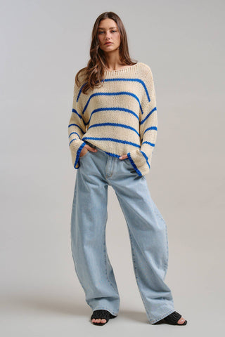 Architectural Horseshoe Barrel Jeans