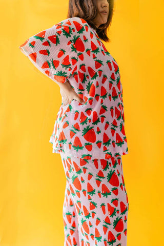 Strawberry Fields Plisse Pant Set