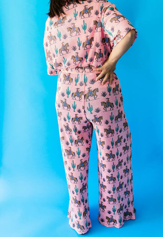 Rebel Rose Plisse Pant Set