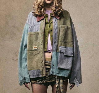 Patchwork Corduroy Jacket