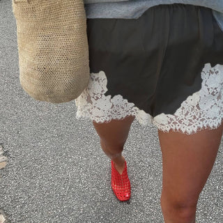 Lace trim Boxer Shorts