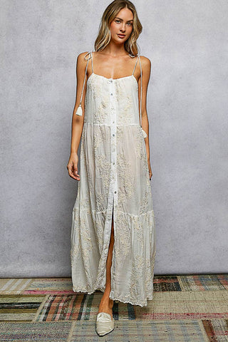 Tassel Woven Maxi Dress