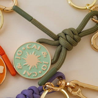 Leaf Bag Charm Keychain