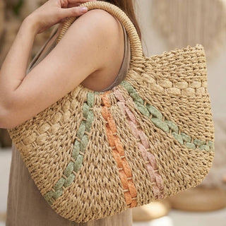 Straw Woven Tote Bag