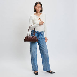 Nina Shoulder Bag in Wine