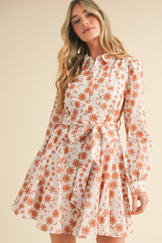 Floral Flared Mini Dress