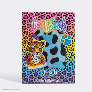 Lisa Frank x Kitsch Standard Satin Pillowcase in Rainbow Leopard