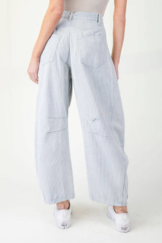 Pinstriped Demin Jeans