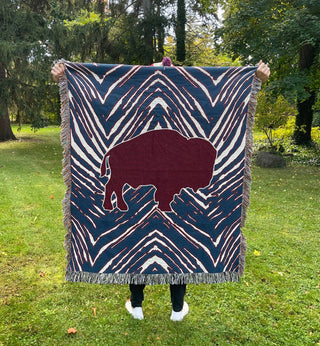 Buffalo Football Throw Blanket