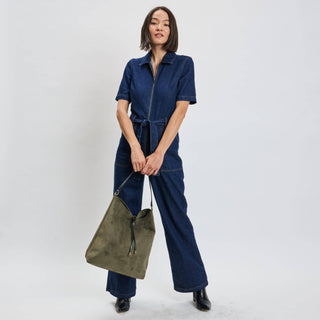 Felicity Hobo Bag in Olive