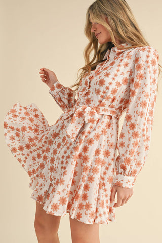 Floral Flared Mini Dress