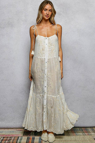 Tassel Woven Maxi Dress