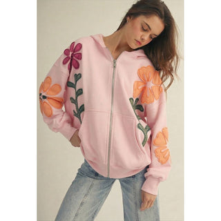 Artisan Bloom Patchwork Oversized Hoodie