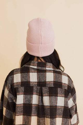 Smiley Beanie in Blush