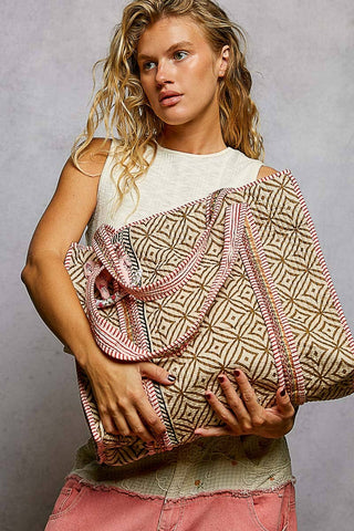 Bohemian Quilted Tote Bag