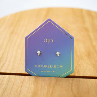 Opal Gemstone Stud Earrings