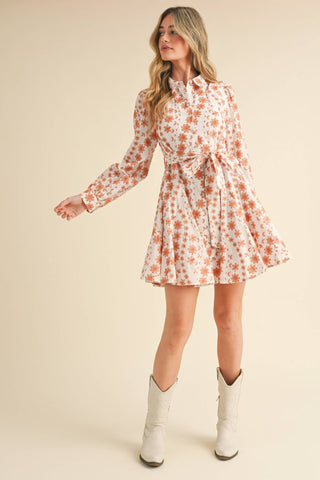 Floral Flared Mini Dress