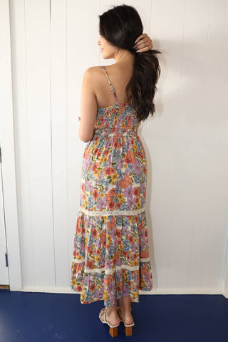Floral Twist Maxi Dress