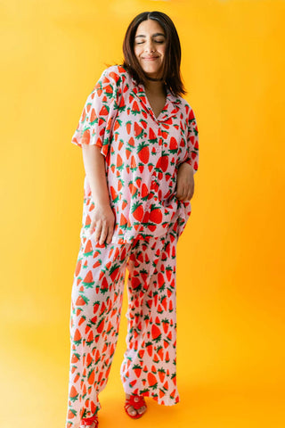 Strawberry Fields Plisse Pant Set