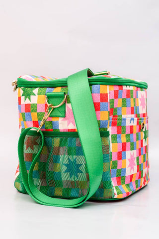 Checker Stars Cooler Bag
