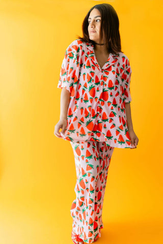 Strawberry Fields Plisse Pant Set