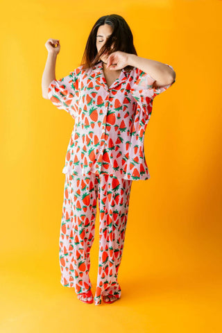 Strawberry Fields Plisse Pant Set