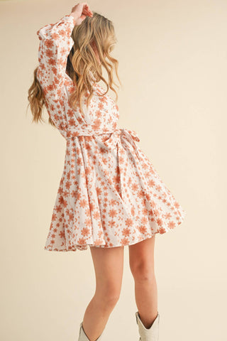 Floral Flared Mini Dress