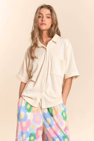 Elevated Basic Button Down Top