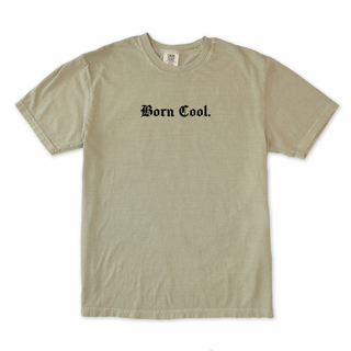 "Born Cool" Tee in Khaki