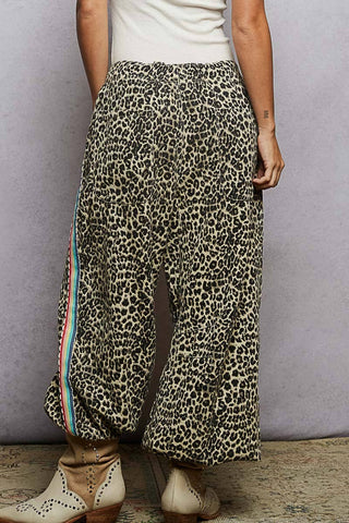 Leopard French Terry Knit Pants