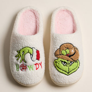 Howdy! the Gift Stealer Monster Christmas Winter Slippers