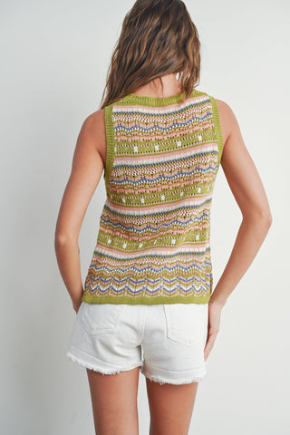 Geo Knit Top