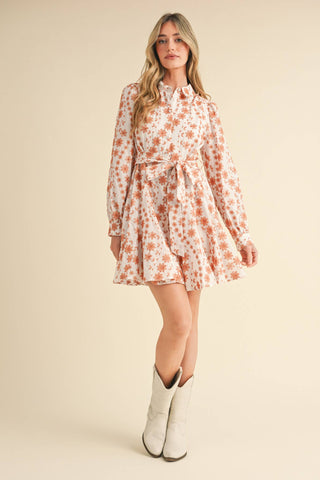 Floral Flared Mini Dress