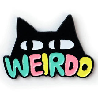 Weirdo Cat Enamel Pin