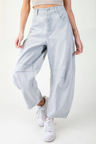 Pinstriped Demin Jeans