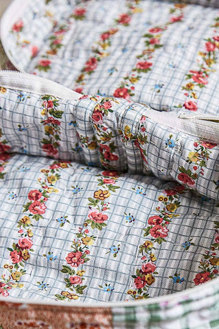 Patchwork Quilted Cosmetic Bag