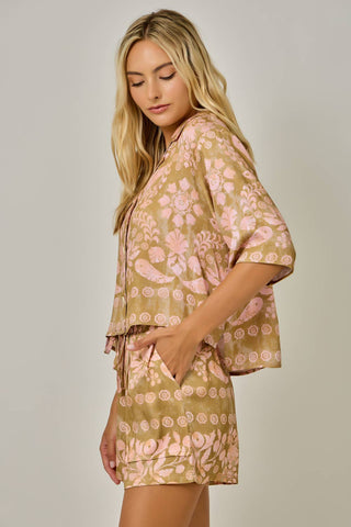 Botanical Tribal Print Set