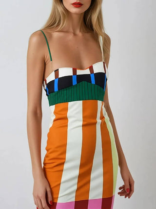 Striped Color Block Sundress
