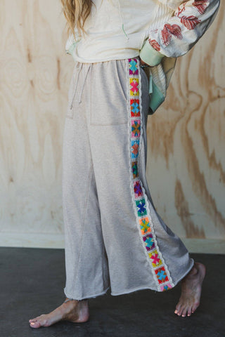 Love Seeker Crochet Panel Pants