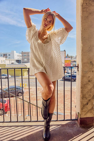 Daisy Lace Romper