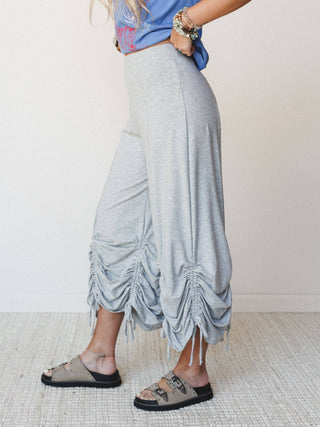 Jayde Drawstring Pants Heather Gray