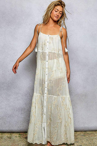 Tassel Woven Maxi Dress