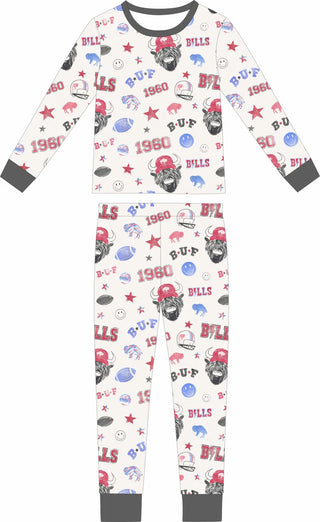 Vintage Buf Bamboo Two-Piece Set