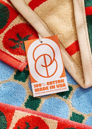 Palm Grid Terry Cloth Towel