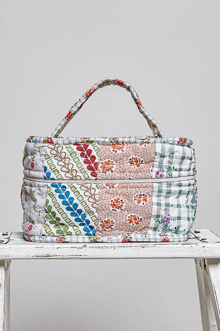 Patchwork Quilted Cosmetic Bag
