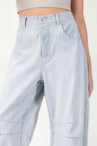 Pinstriped Demin Jeans
